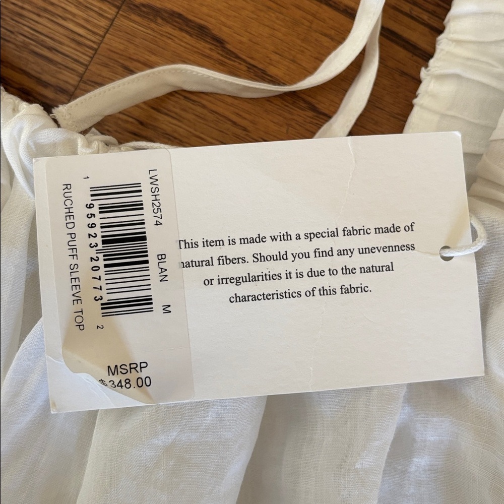 Frame Ruched Puff Sleeve Top - Picture 3 of 4